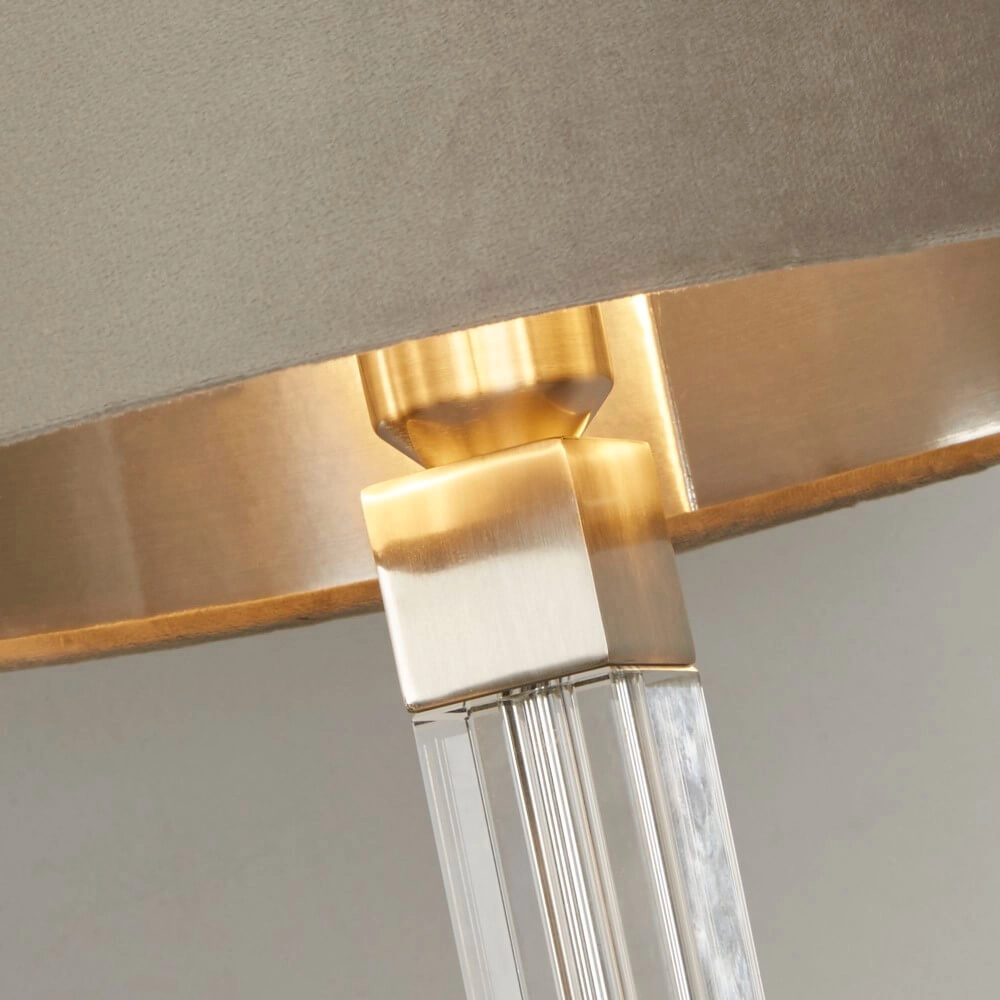 Design tafellamp Scarborough goud met bronzen kap Searchlight 5053423257099