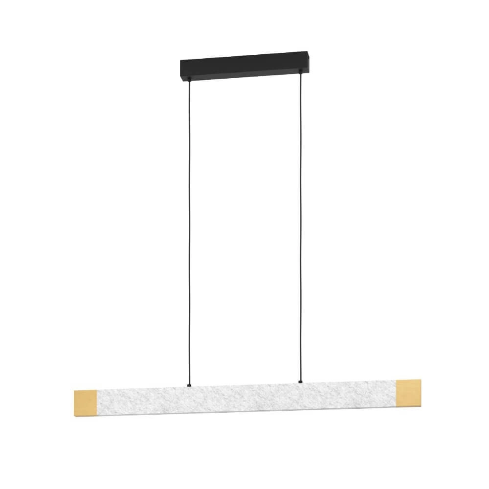 Hanglamp Vallelado grijs met hout