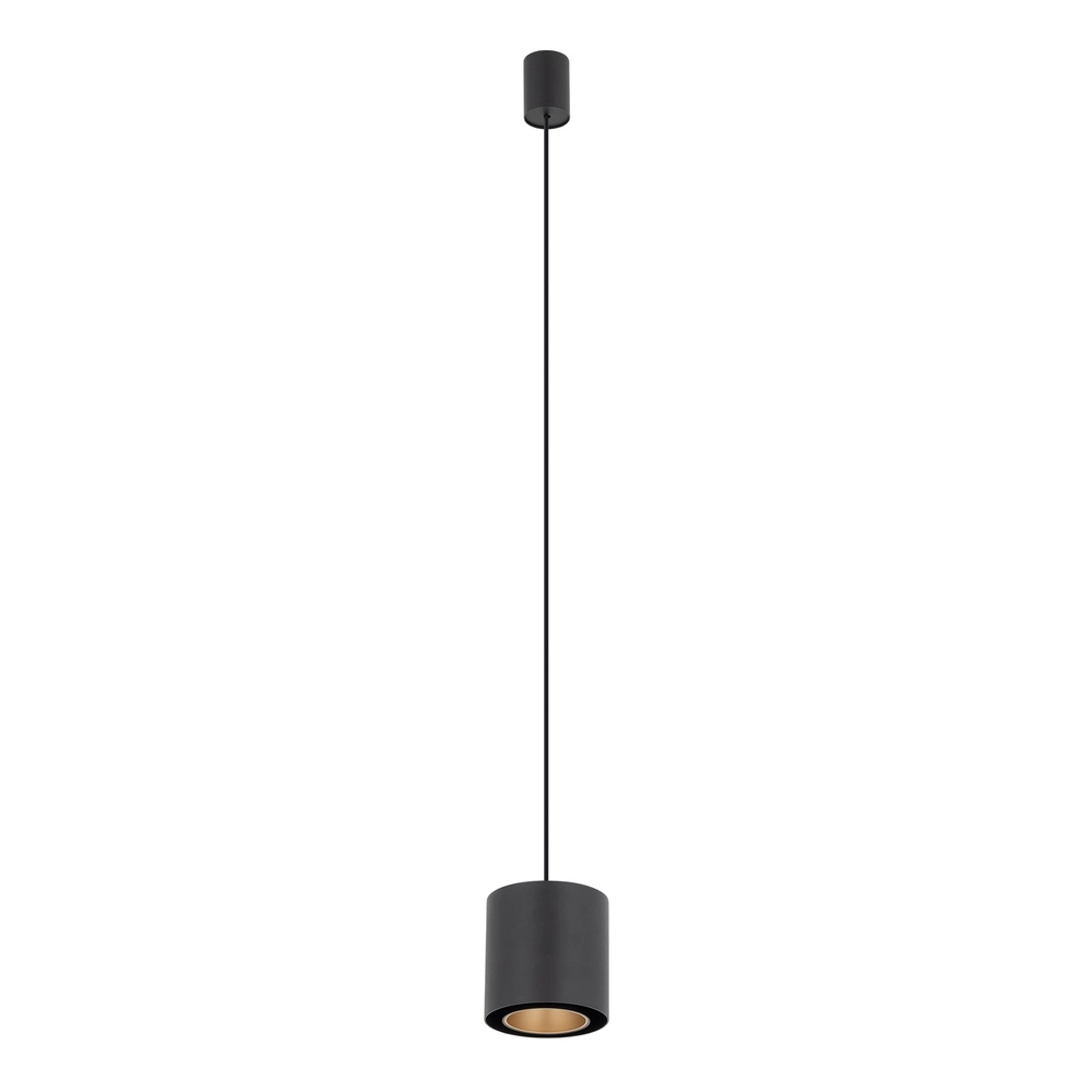 Moderne hanglamp Point Duo zwart met goud Ø 13cm