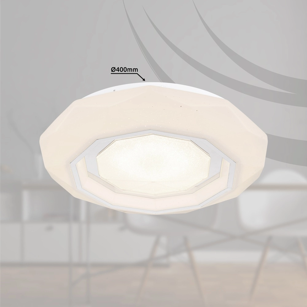 Moderne plafonniere Hokki wit Globo 9007371445967