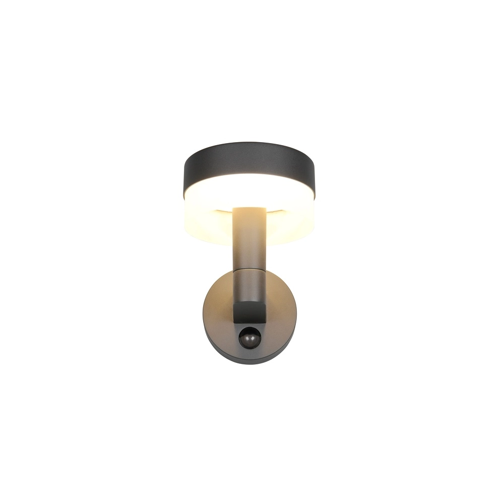 Design wandlamp Mackenzie antraciet met sensor Trio 4017807648539
