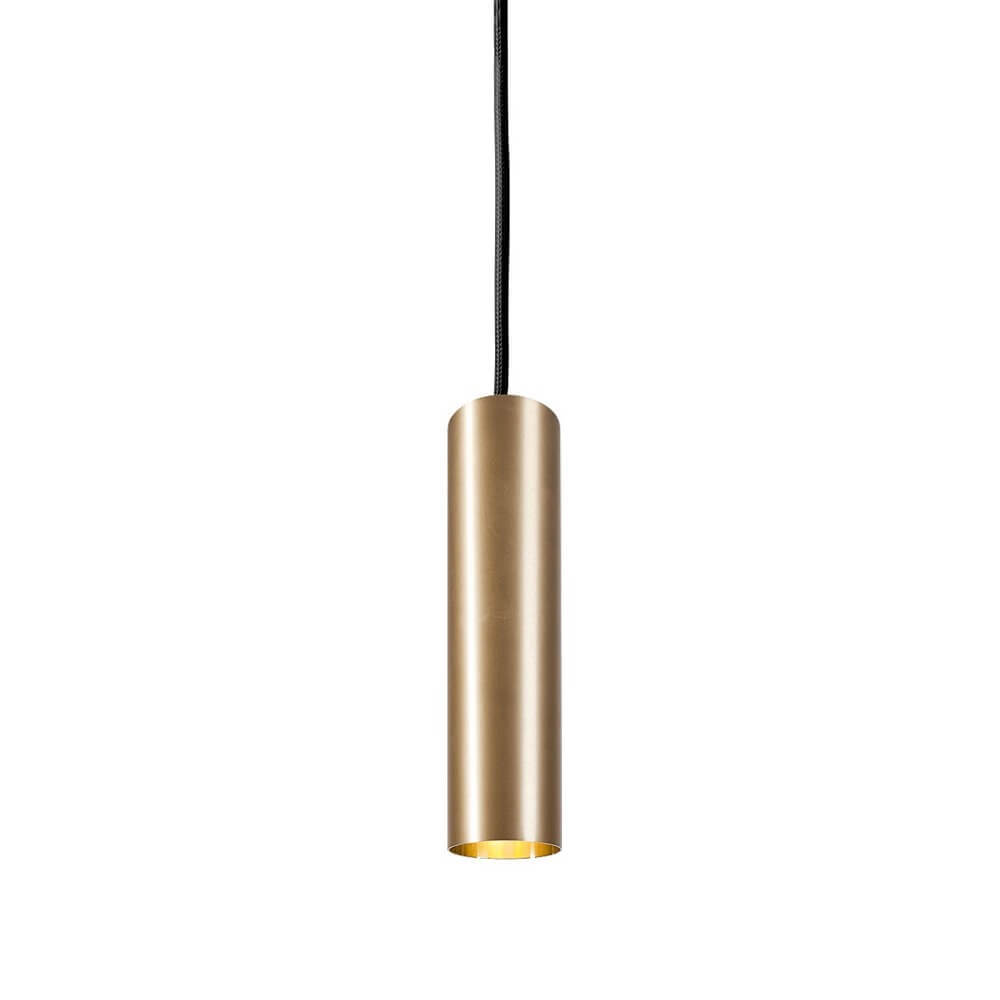 Smalle hanglamp Eye zwart/goud