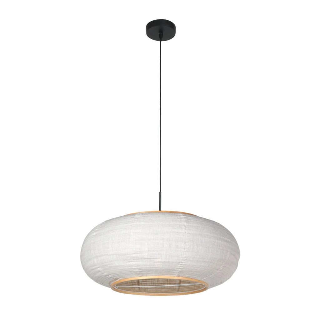 Hanglamp Silva Alba met witte kap Ø60cm Steinhauer 8712746185355