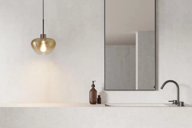 Hanglamp Genua bruin met goud glas Ø 24cm Masterlight 8718121356884