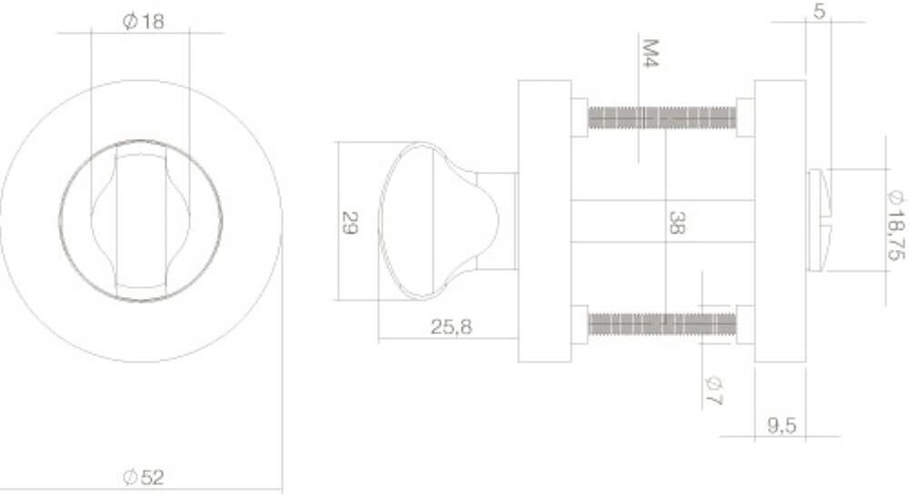 WC-sluiting Tira rond wit Intersteel 8714186493946