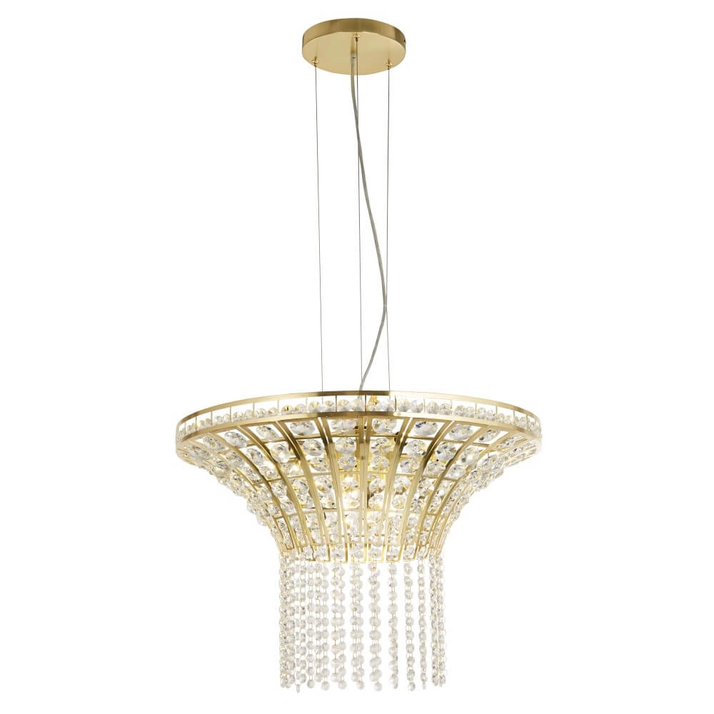 Ronde hanglamp Gemma goud