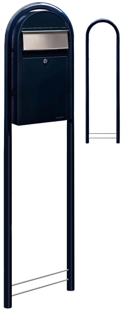 Brievenbus Grande S 5004 i Zwartblauw Bobi 6417237037299