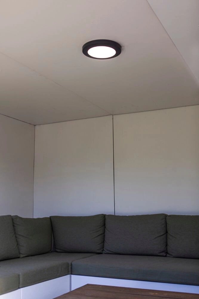 Ronde plafondlamp Kayah zwart Lutec 6939412014845