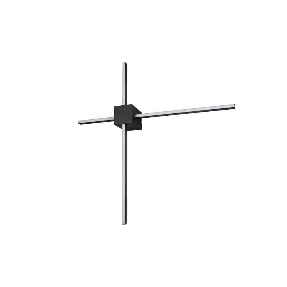 Moderne wandlamp Cassino zwart 67,5cm Trio 4017807683202