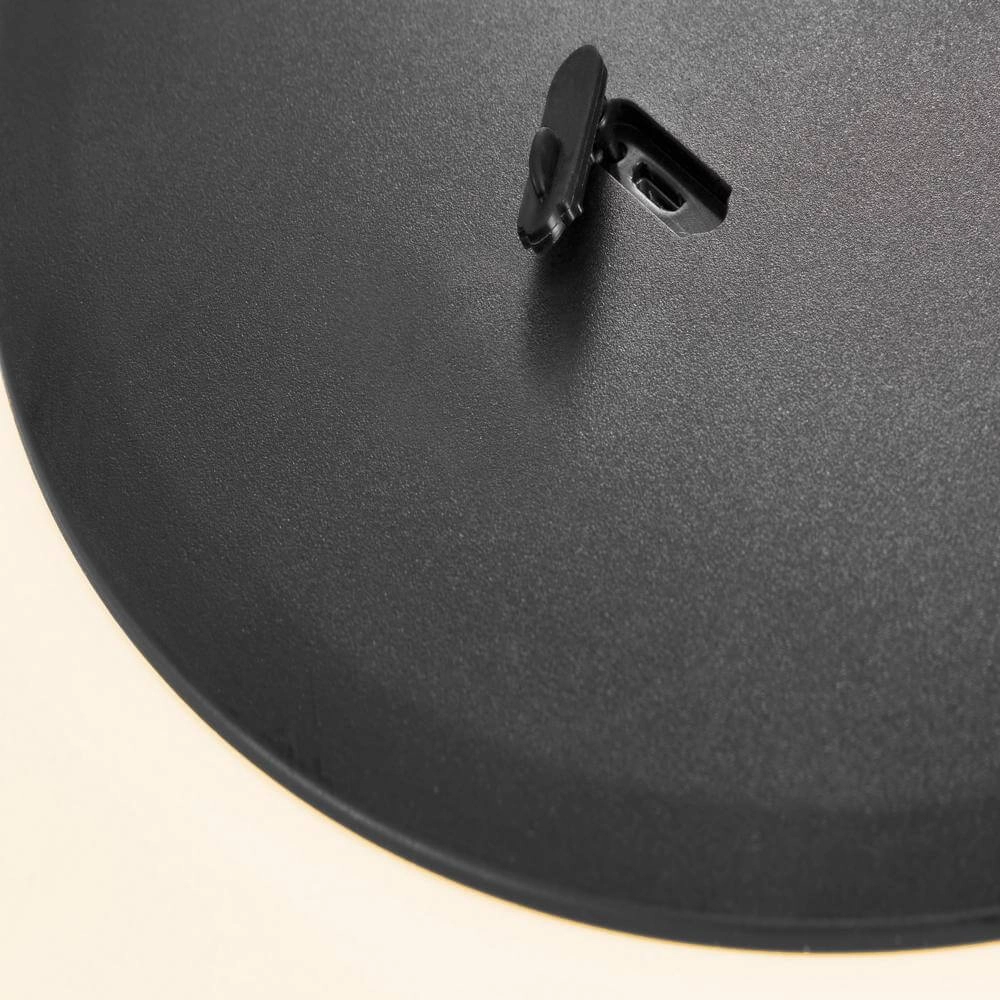 Tafellamp Kettle To-Go oplaadbaar wit met zwart Ø22cm Nordlux 5701581495982