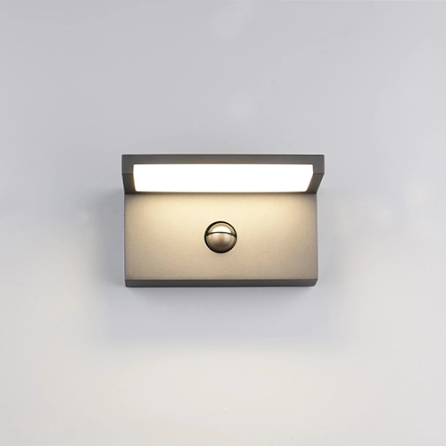 Moderne wandlamp Ravi antraciet met sensor Trio 4017807686890