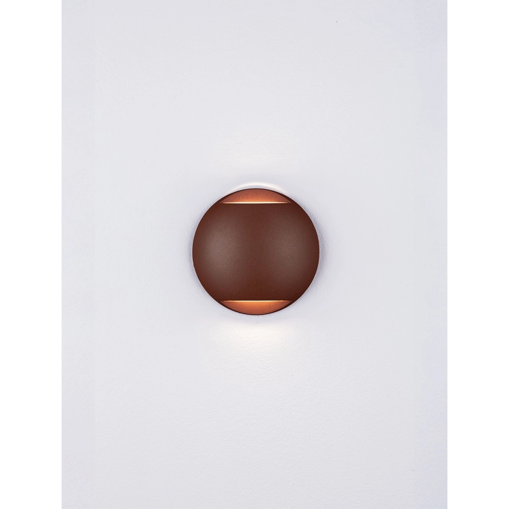 Wandlamp Passo dubbel roestbruin Lyora 5212017478672