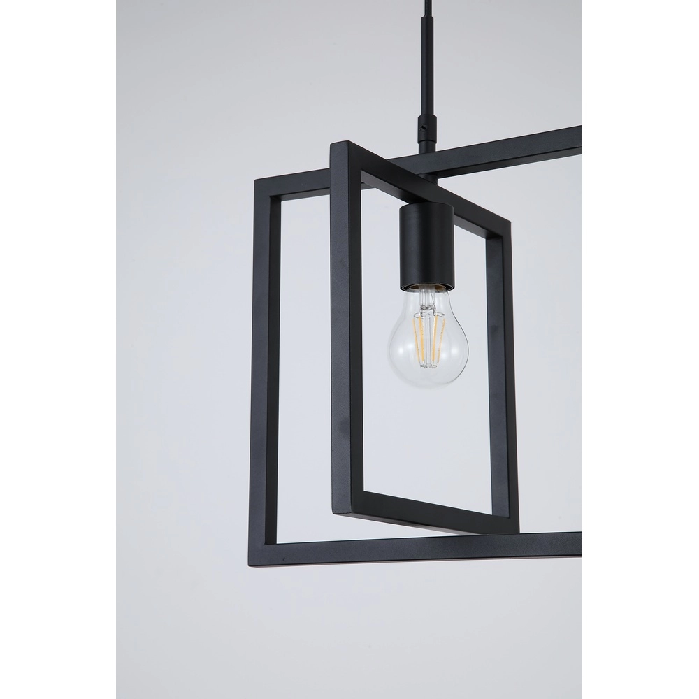 Zwarte hanglamp Plaza enkel Searchlight 5053423305912