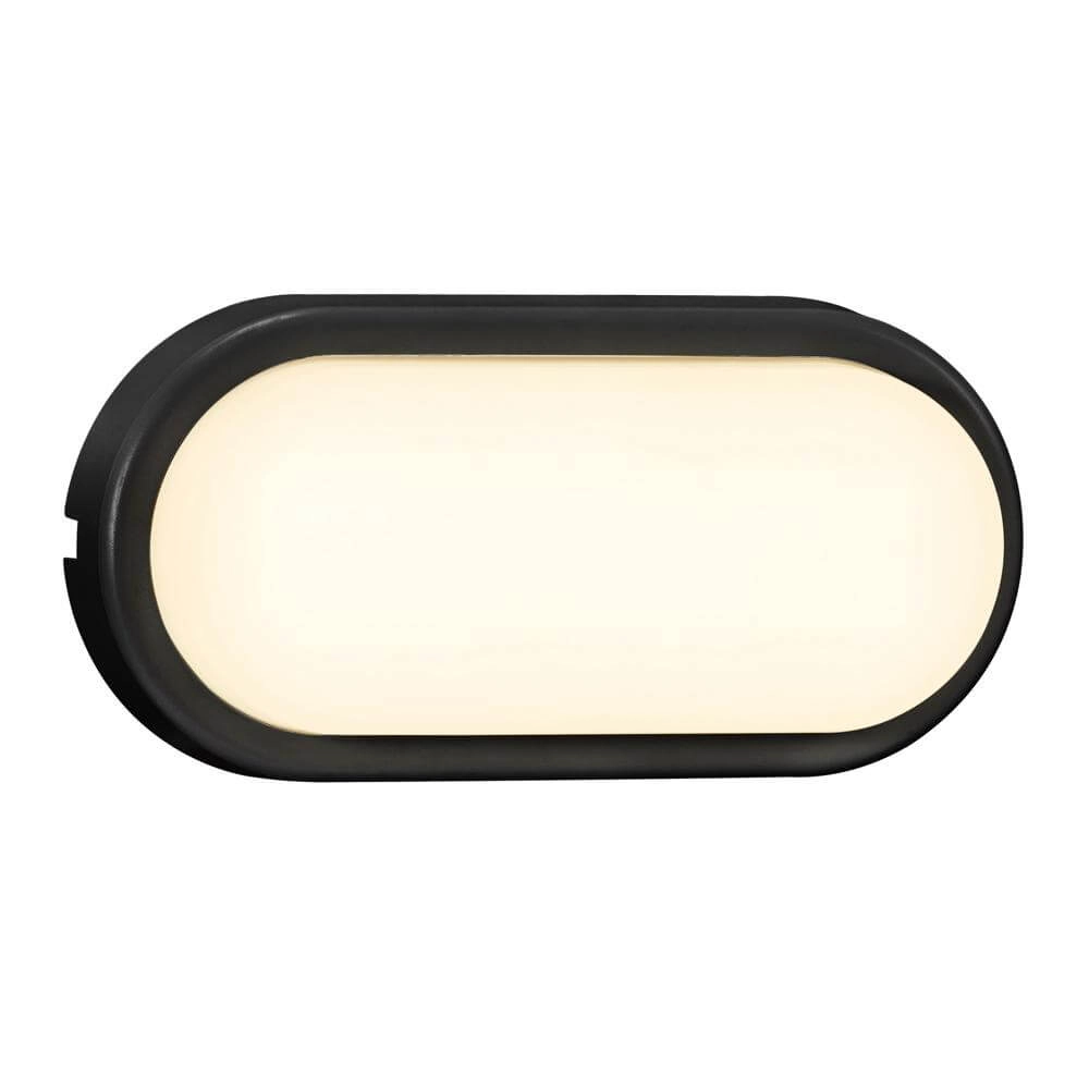 Zwarte wandlamp Cuba Outdoor ovaal Nordlux 5704924004704