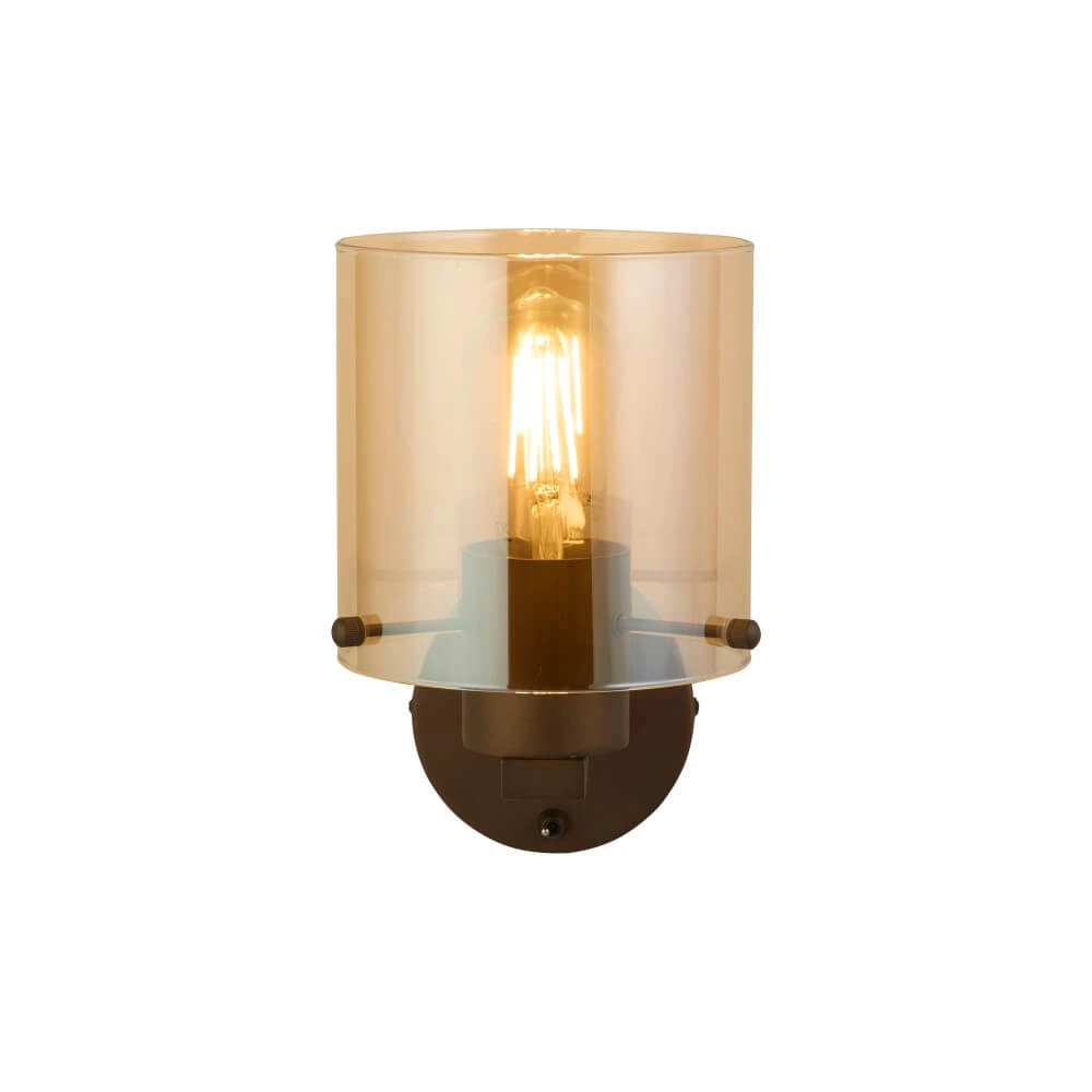 Wandlamp Sweden mocha bruin