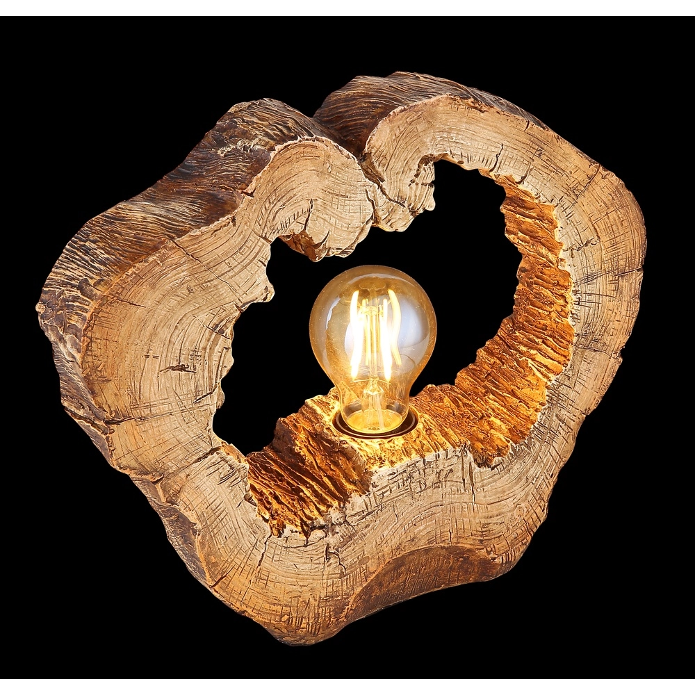 Unieke tafellamp Vinzenz hout Globo 9007371426706