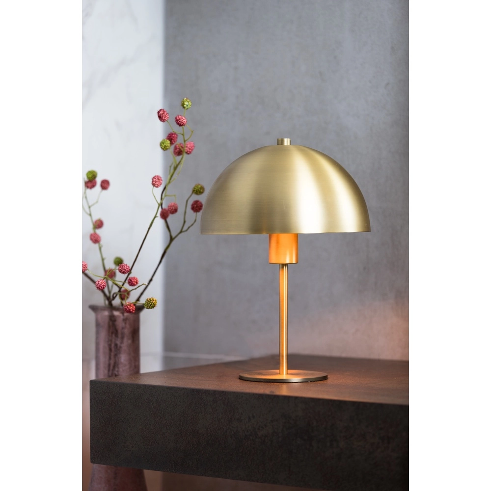 Tafellamp Merel messing mat Ø 25cm Light & Living 8717807314231