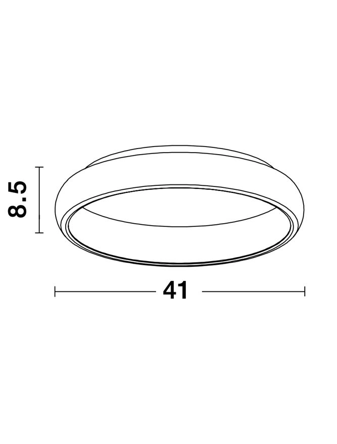 Plafondlamp Albi wit Ø 41cm Lyora 5212017416964