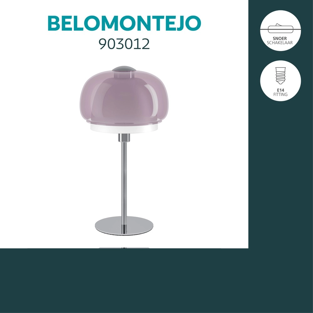 Design tafellamp Belomontejo chroom Eglo 9008606405121