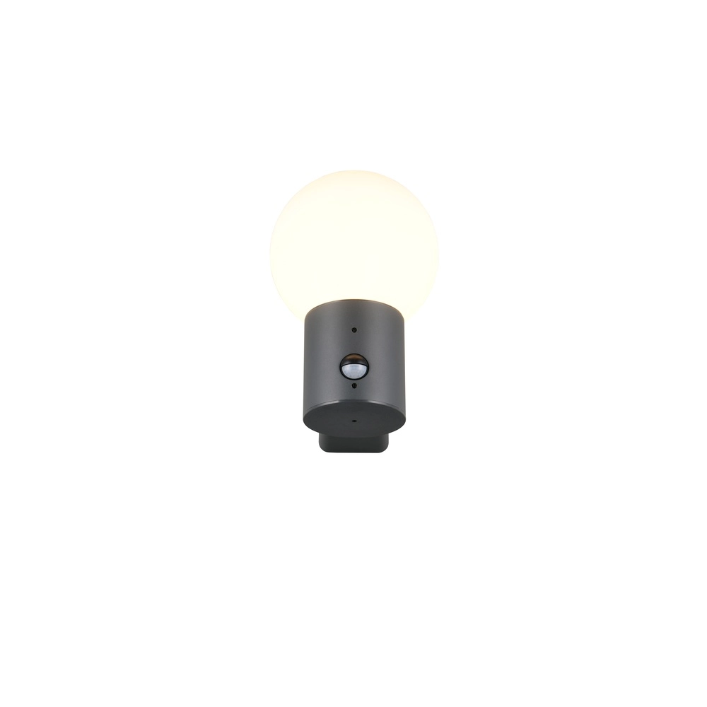 Bol wandlamp Mures antraciet met sensor Trio 4017807687200