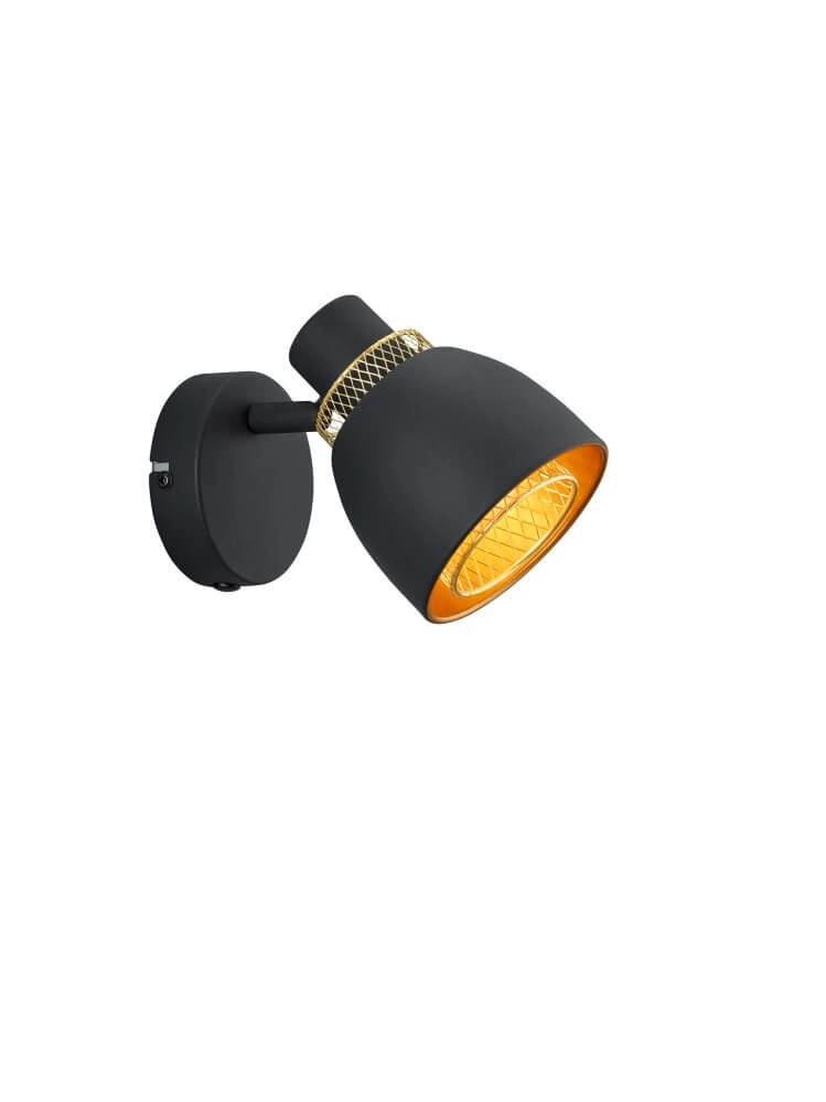 Zwarte plafondlamp Punch