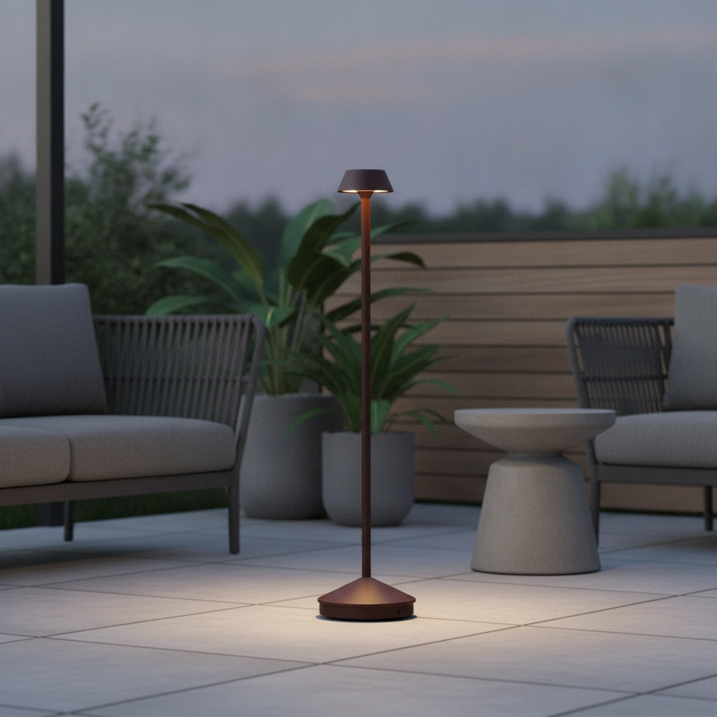 Tuinlamp Arion roestbruin