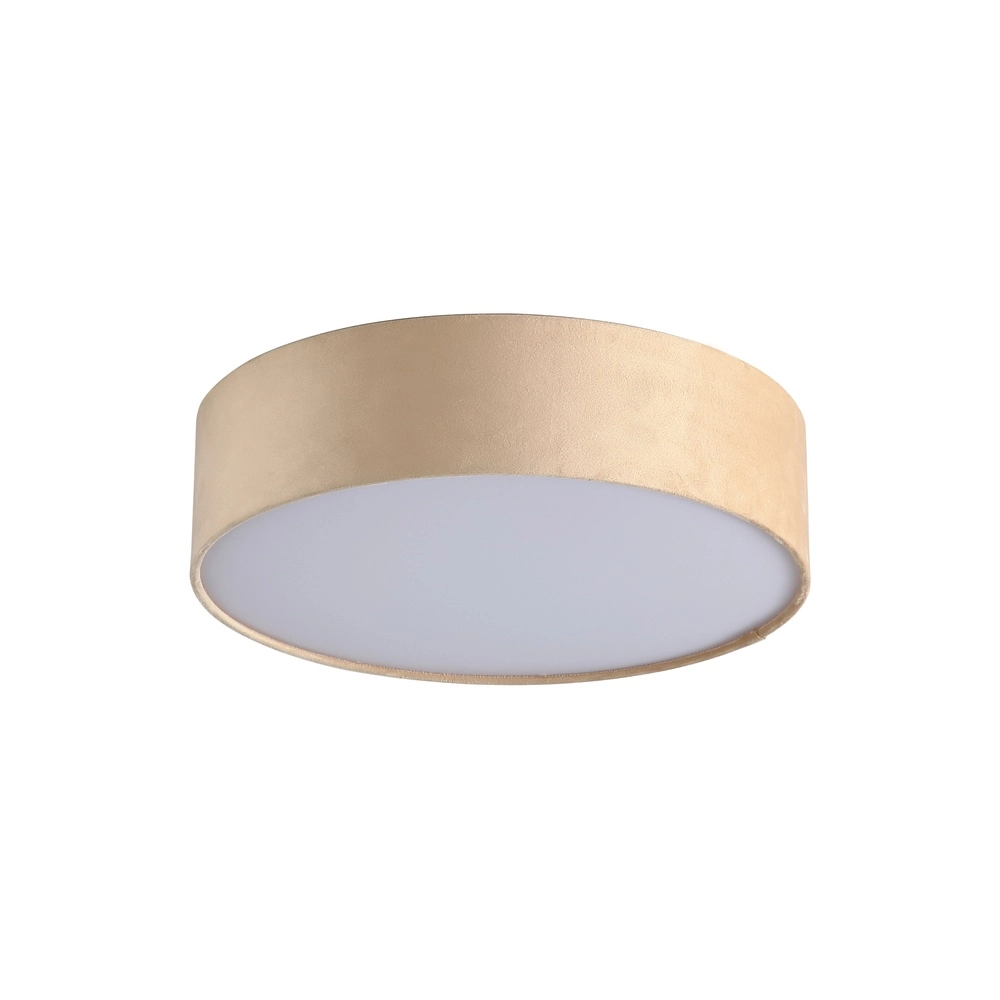 Plafondlamp Drum 38cm champagne velvet Searchlight 5053423299617