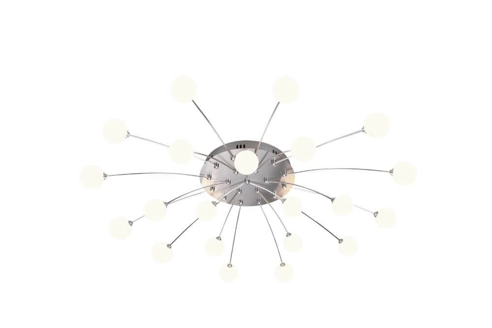 Design plafondlamp Bullet nikkel