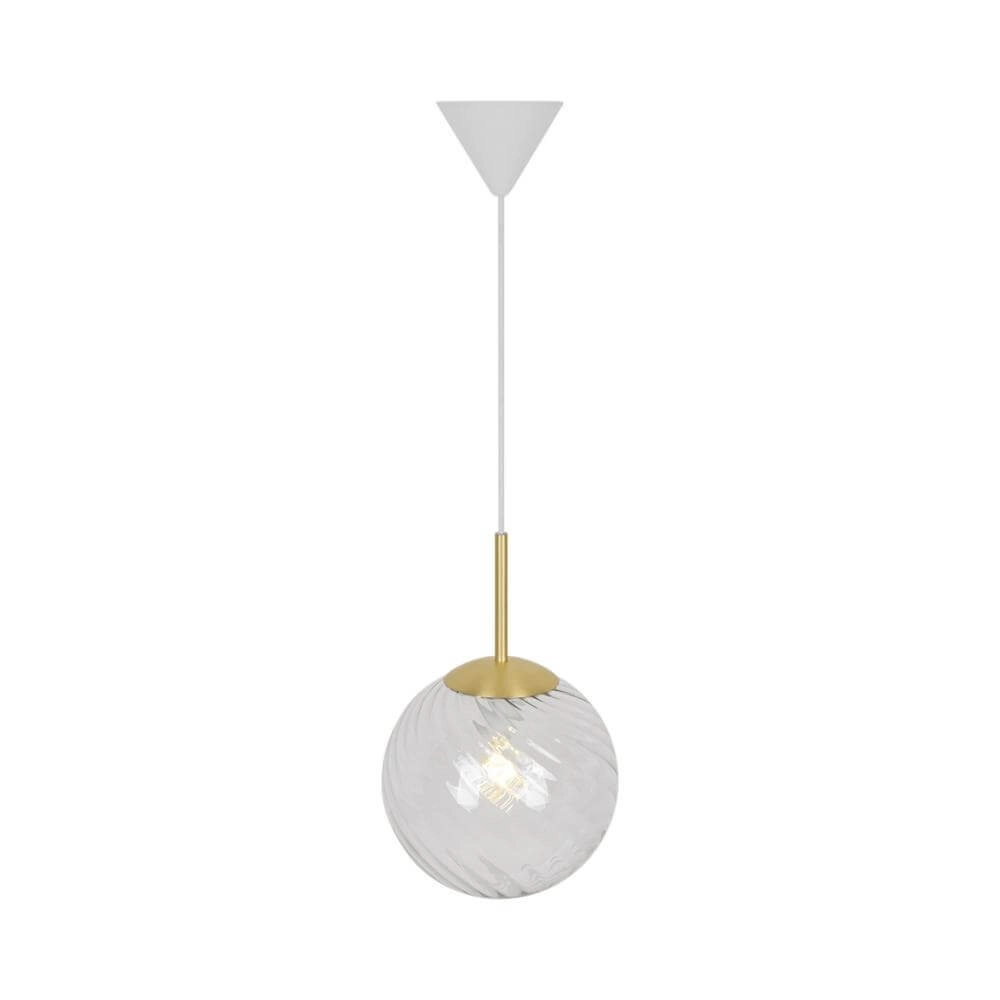 Glazen hanglamp Chisell messing Ø 25cm Nordlux 5704924015656
