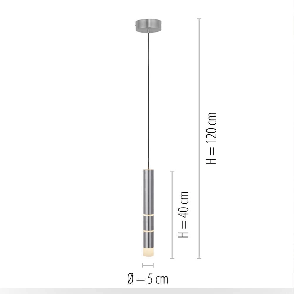 Aluminium hanglamp Pure Vega 3000K Paul Neuhaus 4012248357538