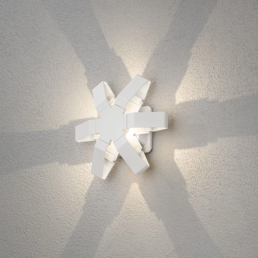 Led buitenlamp Pescara Star 25cm wit KonstSmide 7318307977257