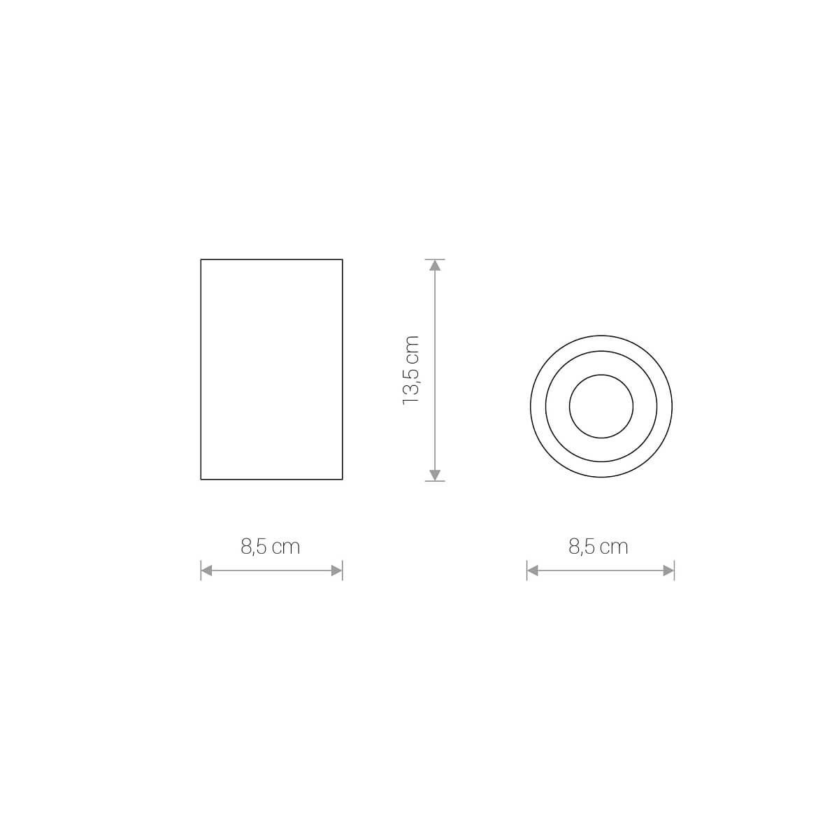 Plafondspot badkamer Alpha zwart Lyora 5903139836395