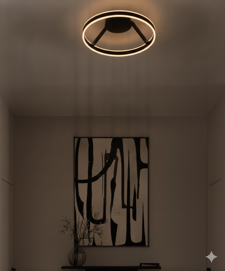 Plafondlamp Bianco zwart Ø 60cm