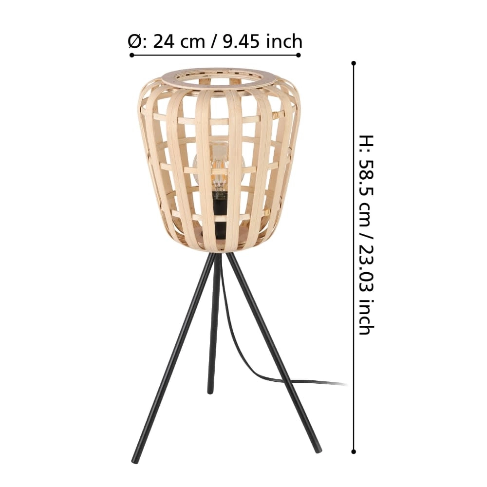 Rotan tafellamp Montezuelo Stars of Light 9008606240531
