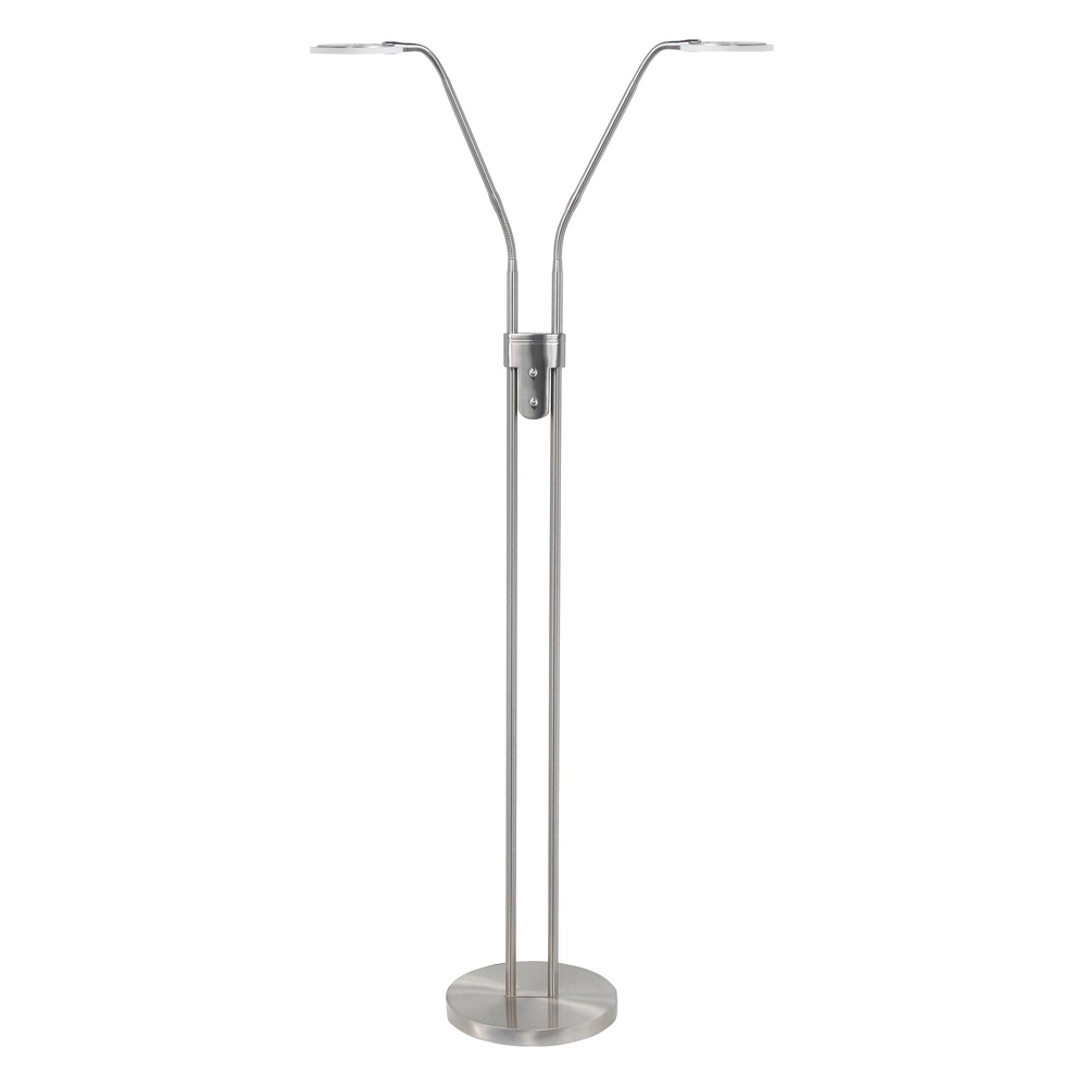 Design leeslamp Rodeo nikkel dubbel