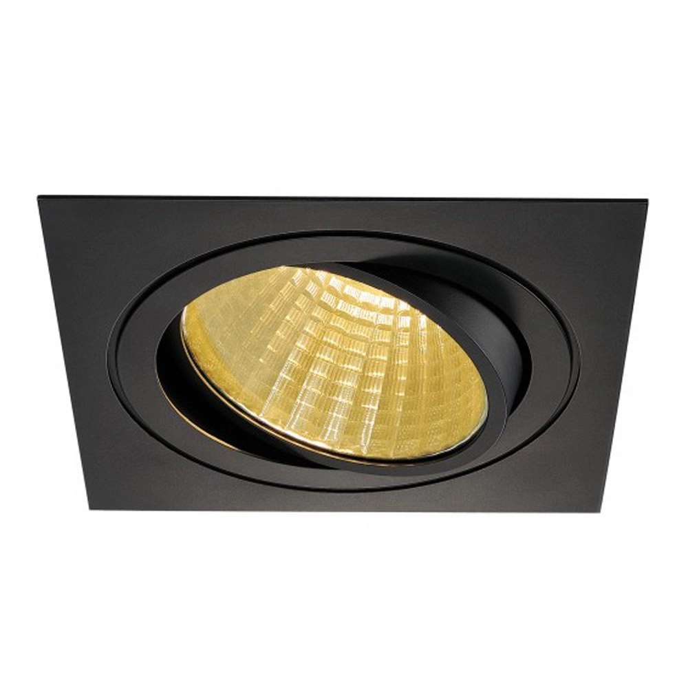 Led inbouwspot New Tria DL Set Square 18cm 2700K - zwart