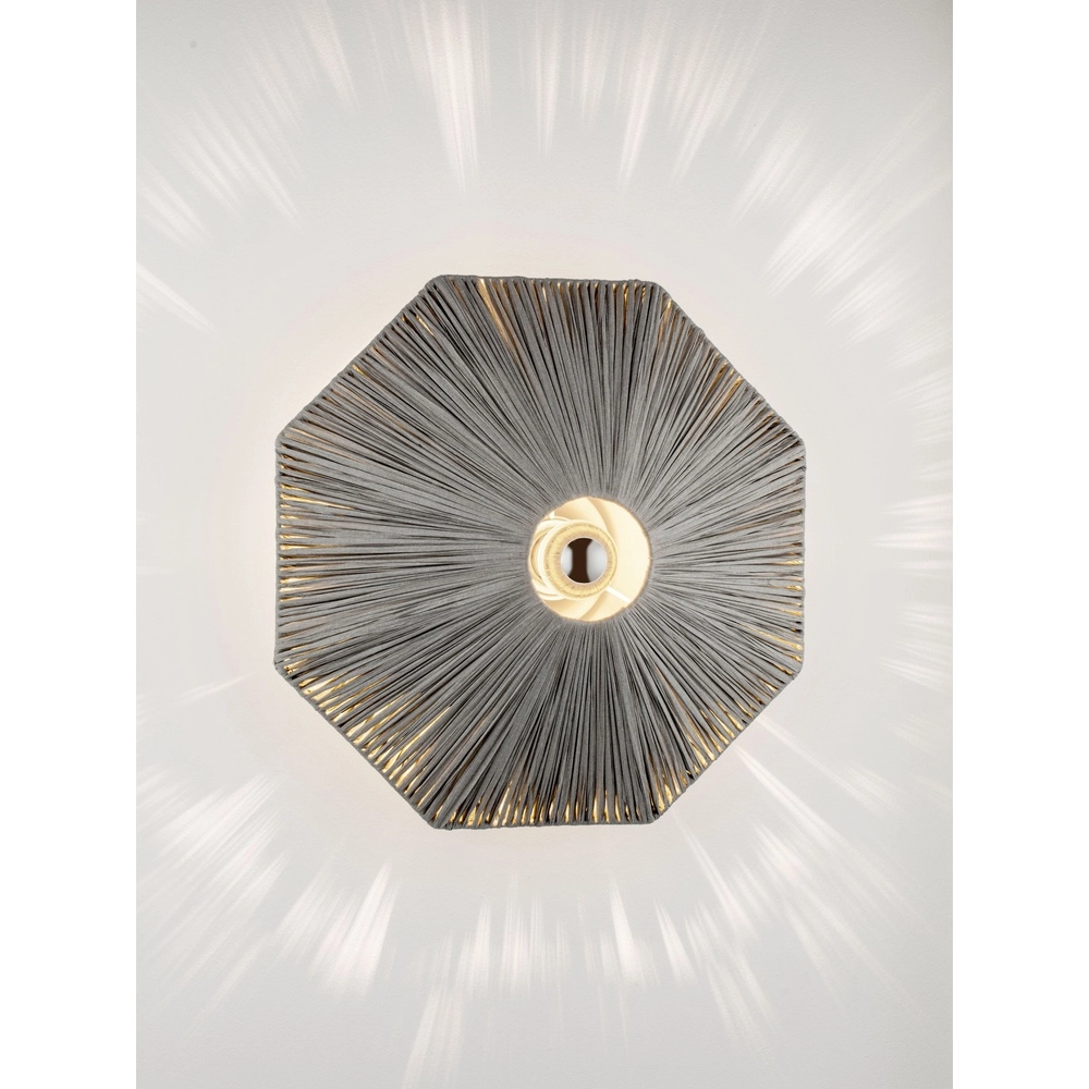 Wandlamp Elvio grijs Ø 45cm Lyora 5212017493897