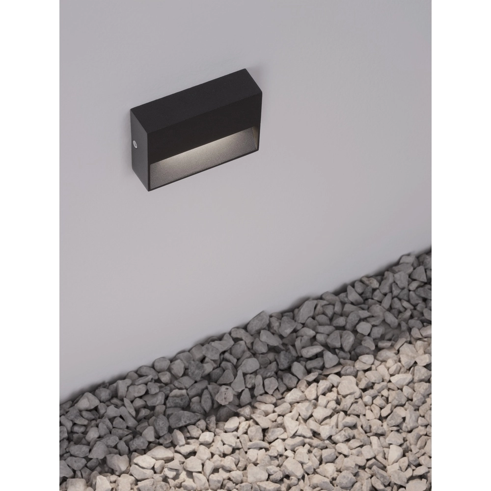 Strakke wandlamp Vision antraciet