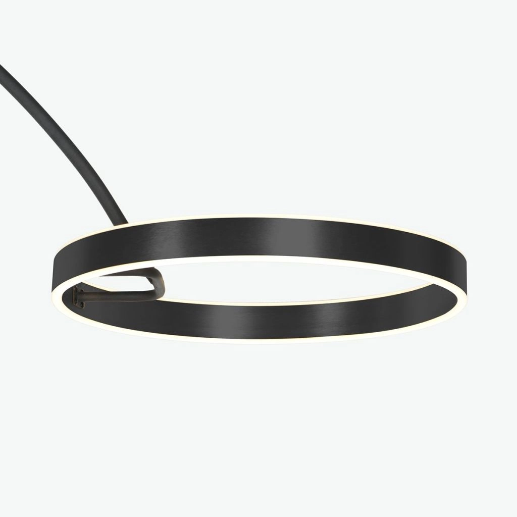 Moderne booglamp Luna-Arc zwart Steinhauer 8712746180190