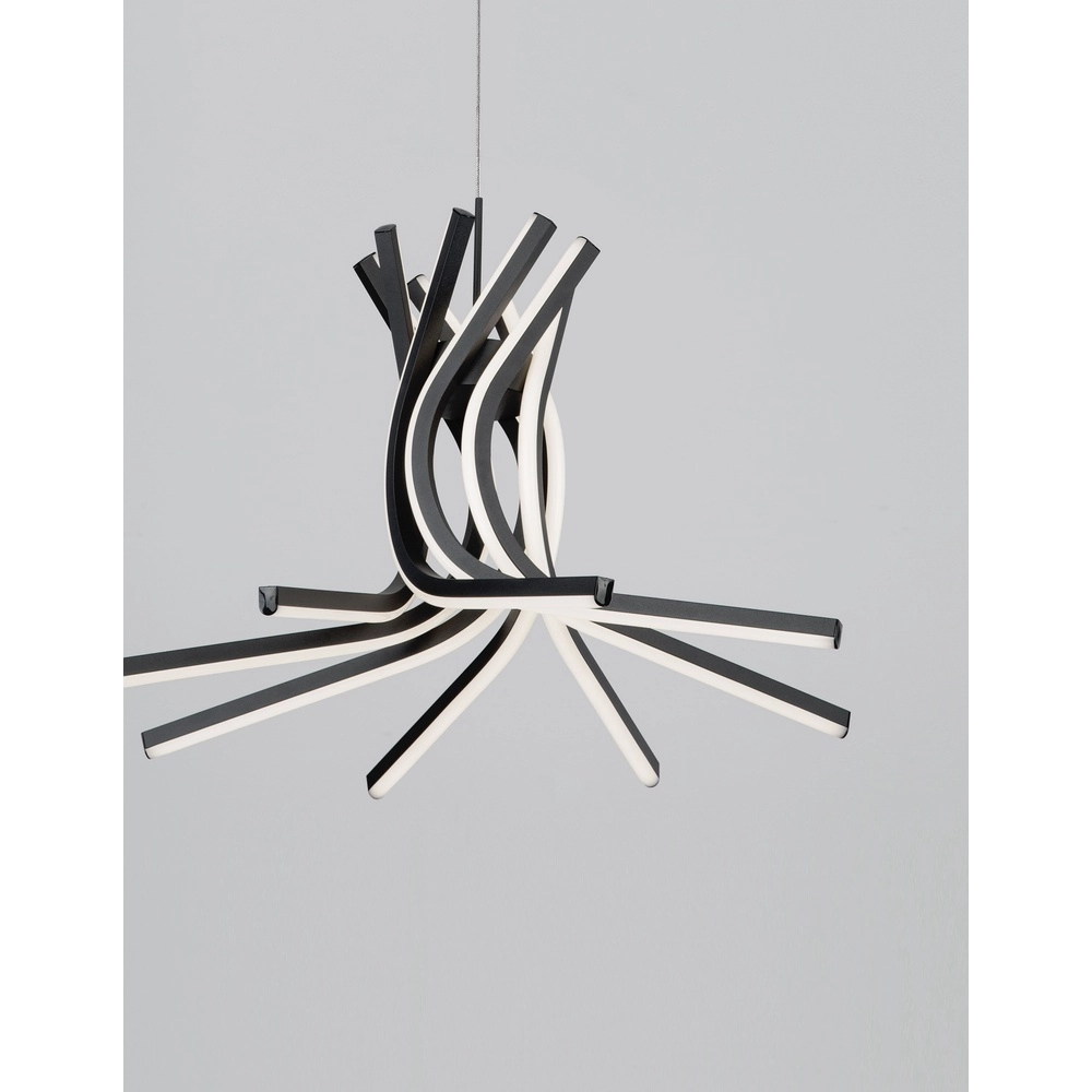 Design hanglamp Narvi S zwart Ø 50cm Lyora 5212017424204