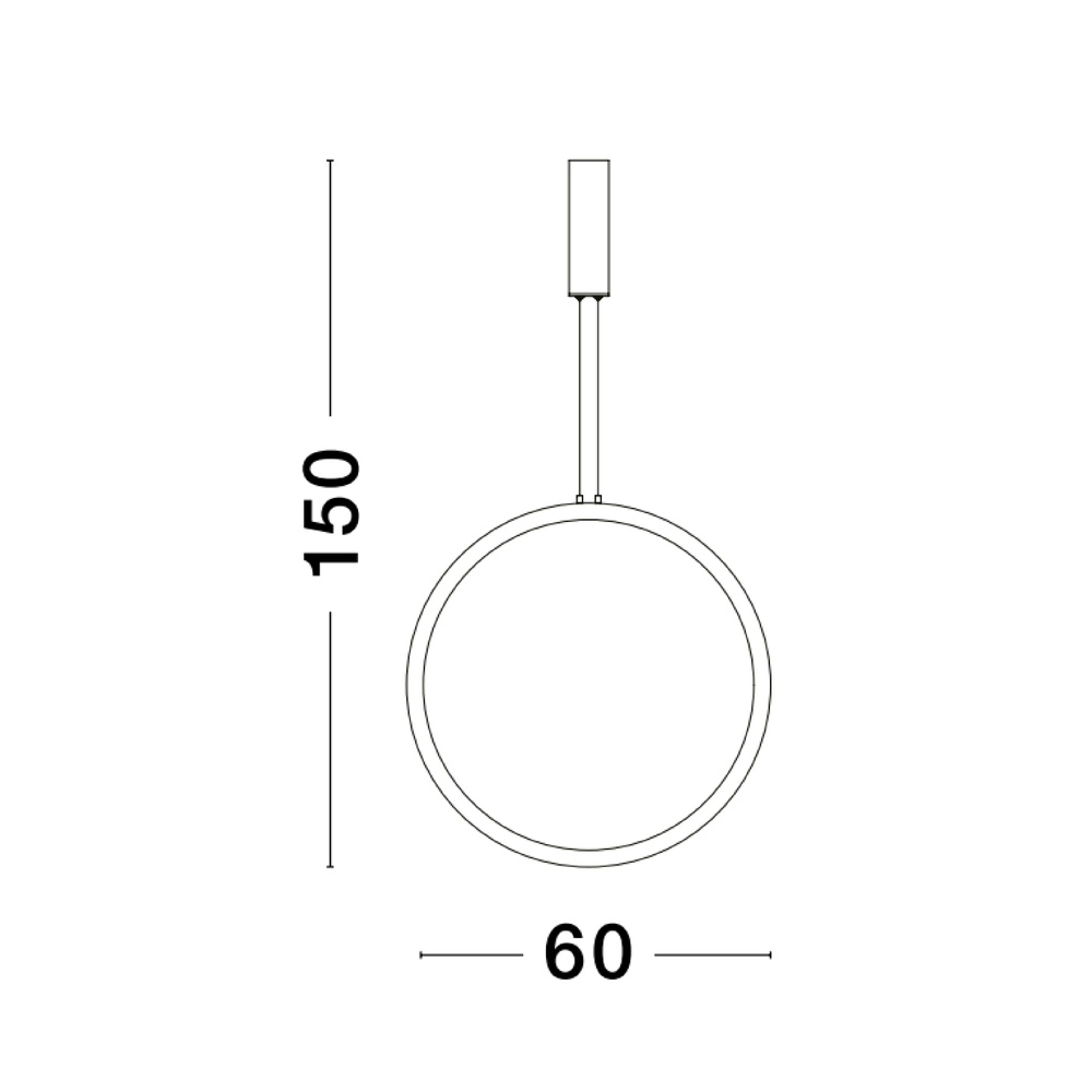 Ronde hanglamp Change Ø 60cm goud Lyora 5212017437303