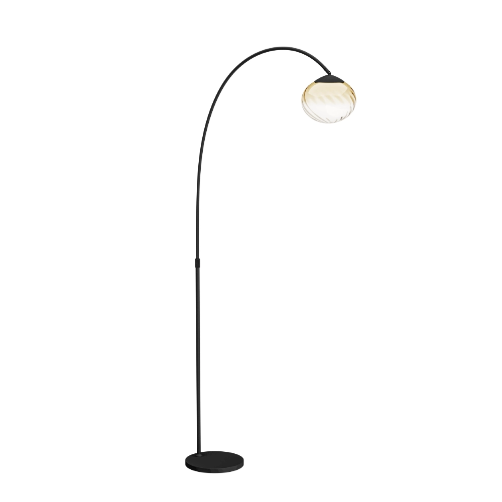 Vloerlamp Pantoja zwart met CCT
