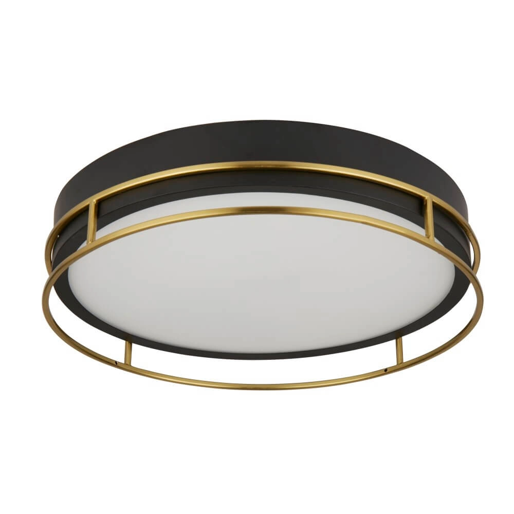Design plafondlamp Pheonix Ø 40cm zwart met goud