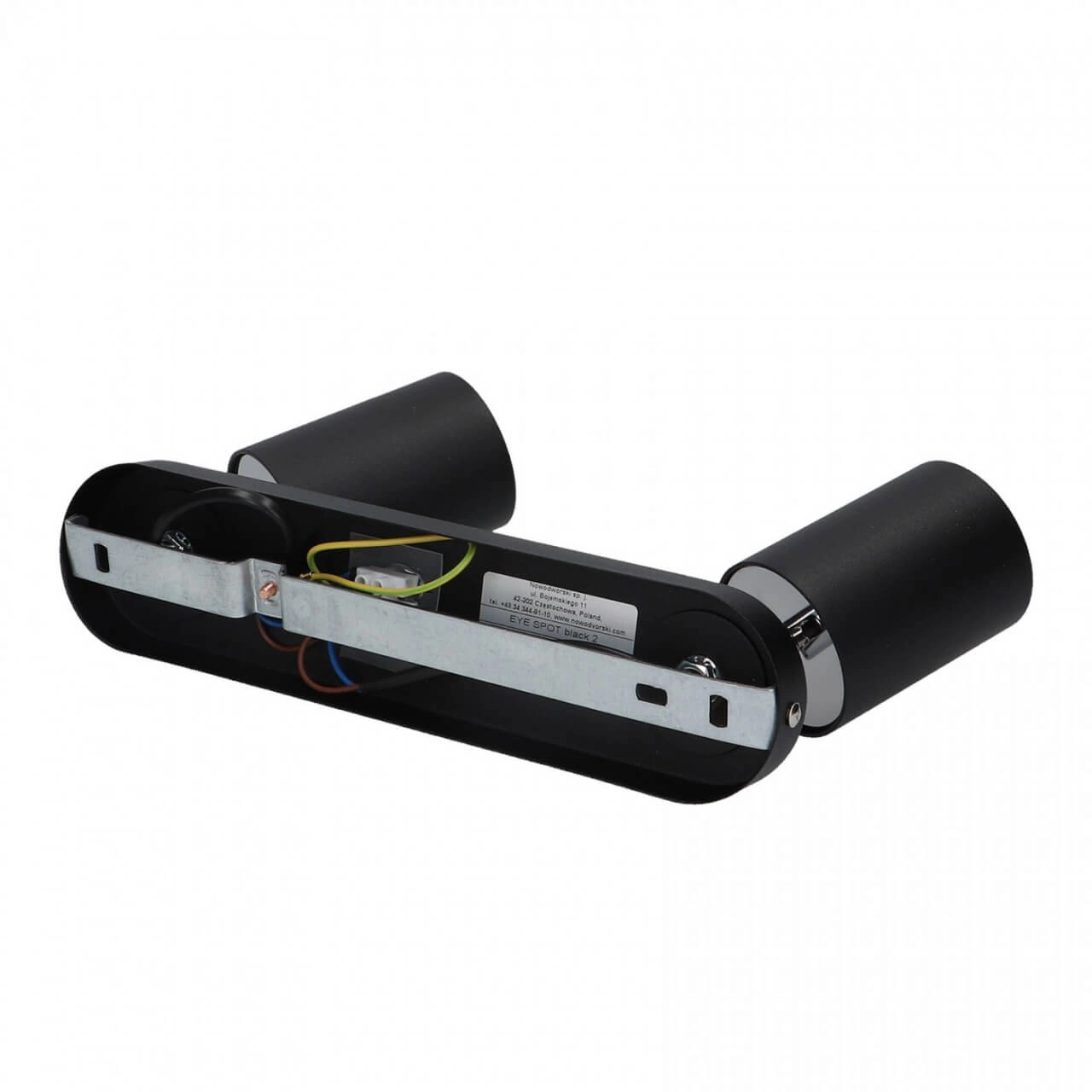 Dubbele opbouwspot Eye zwart Lyora 5903139602099