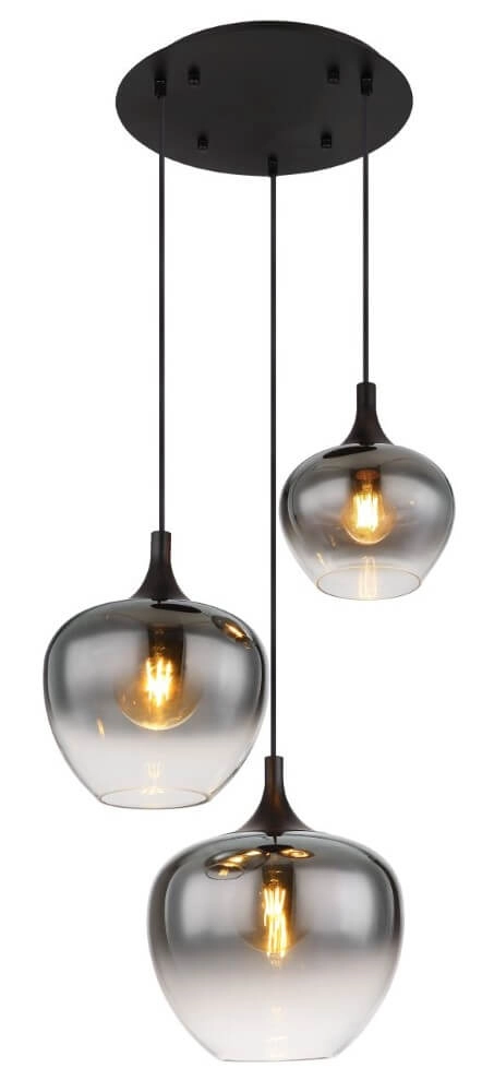 Hanglamp 3-lichts Maxy zwart