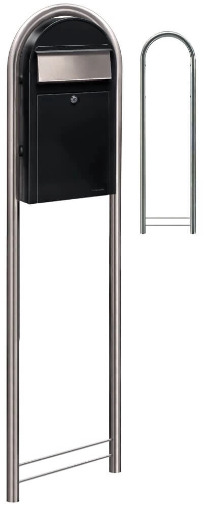 Brievenbus Grande S st9005 i Struktuurzwart Bobi 6417237037275