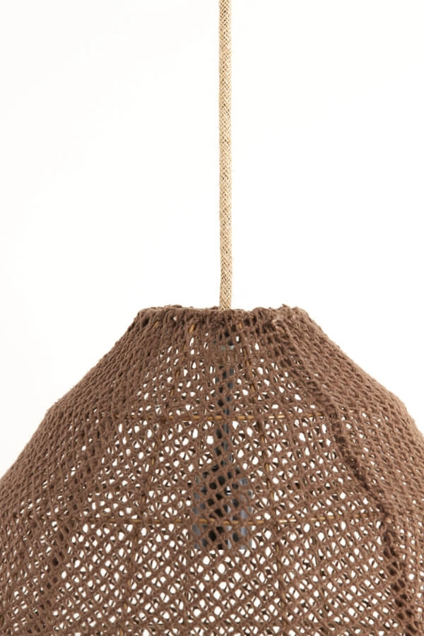 Japandi hanglamp Makassar bruin Ø 42cm Light & Living 8717807706449
