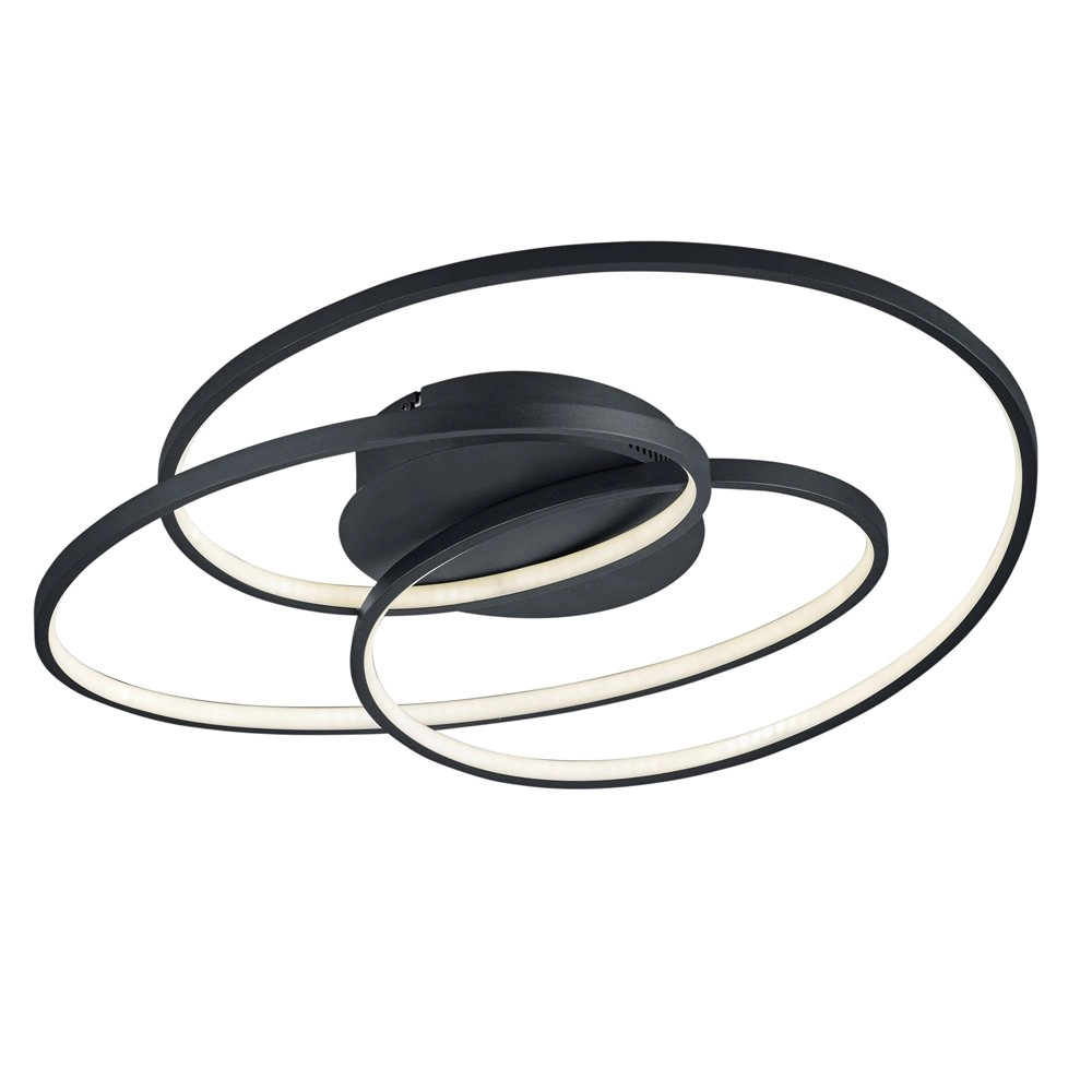 Moderne plafondlamp Gale zwart