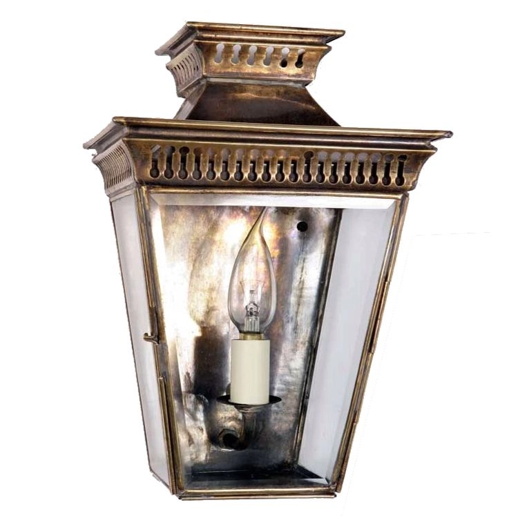 Landelijke buitenlamp Pagoda Flush handgemaakt