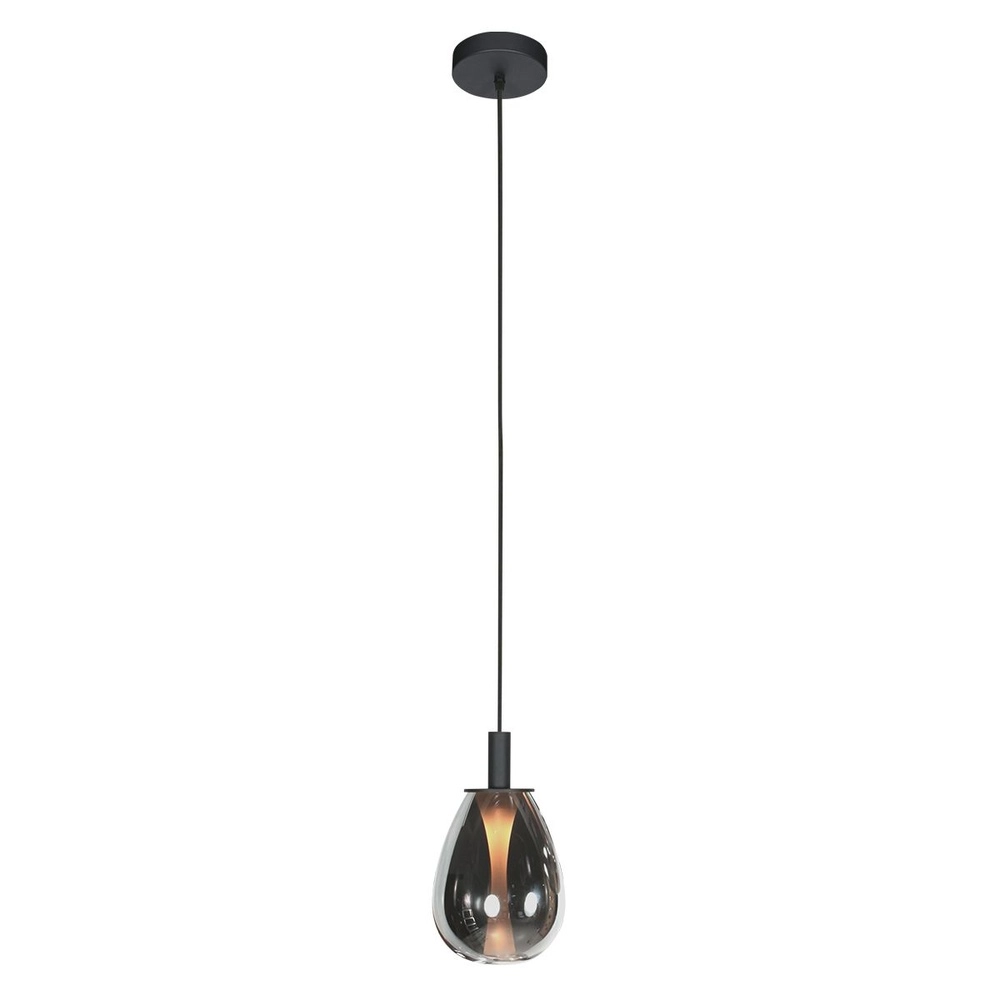 Hanglamp Glimsy 1-lichts zwart Ø 14,5cm